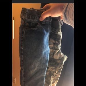 GUC 2 pairs pants jeans size 12 months
